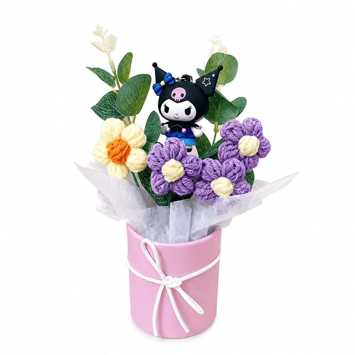 Hello Kitty Crochet Flower Bouquet