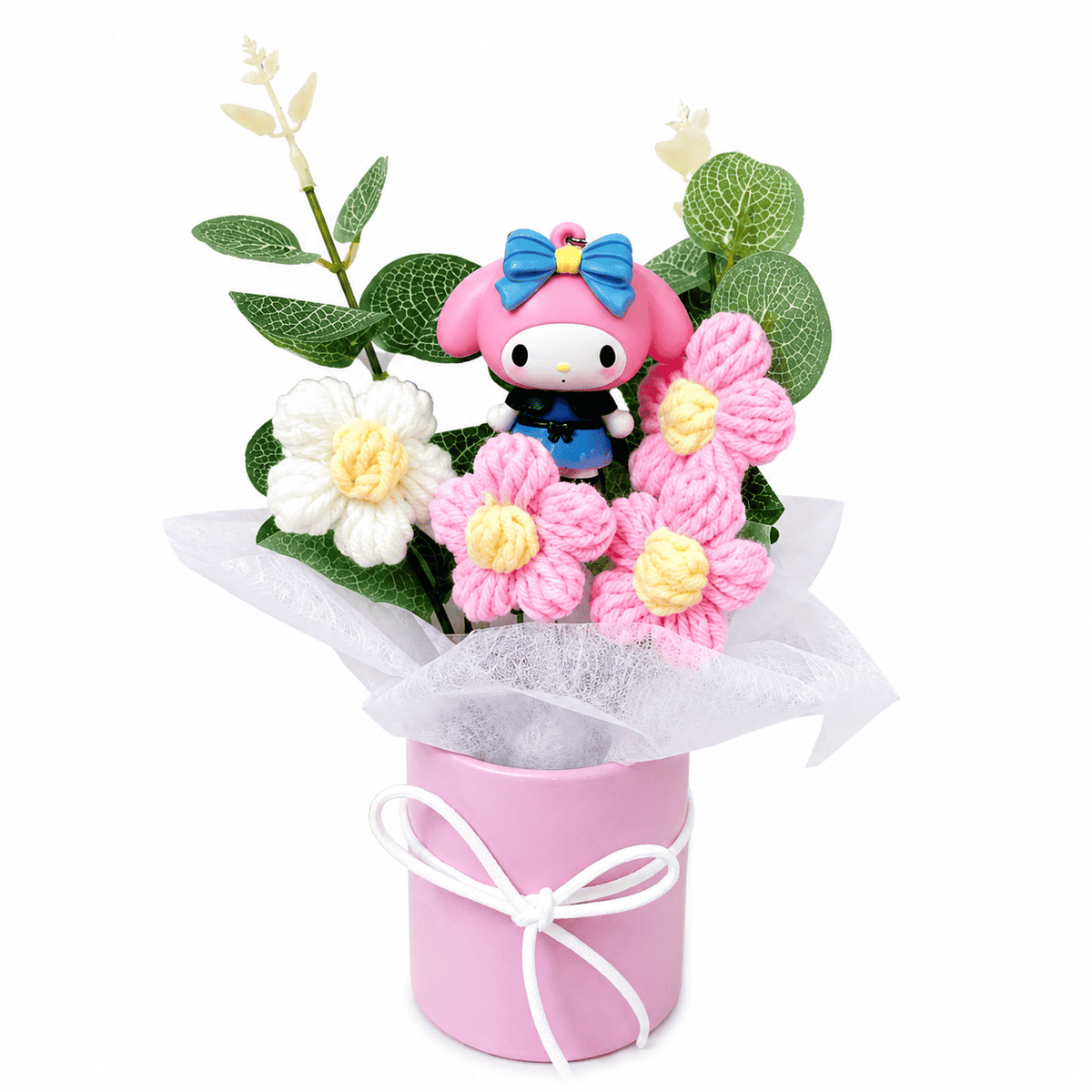 Hello Kitty Crochet Flower Bouquet