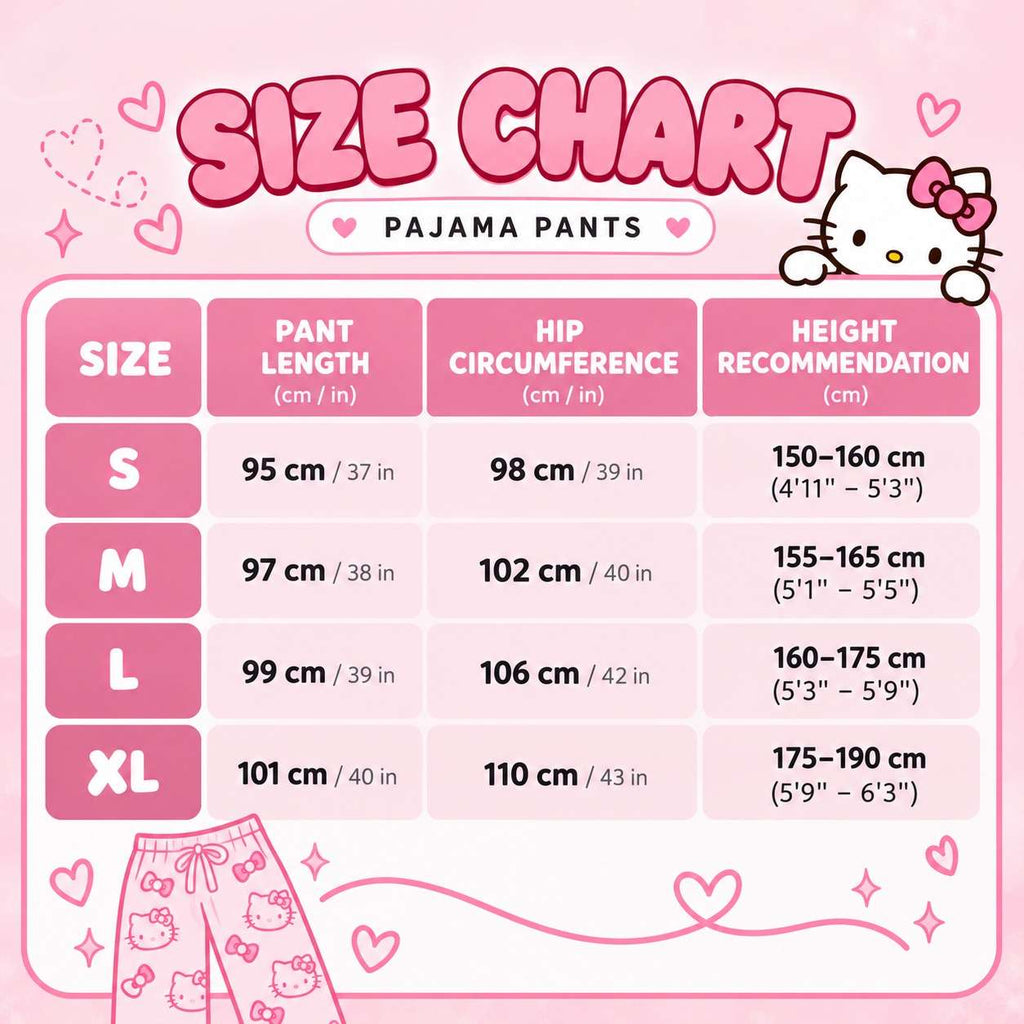 Hello Kitty Kawaii Crew Pajama Pants